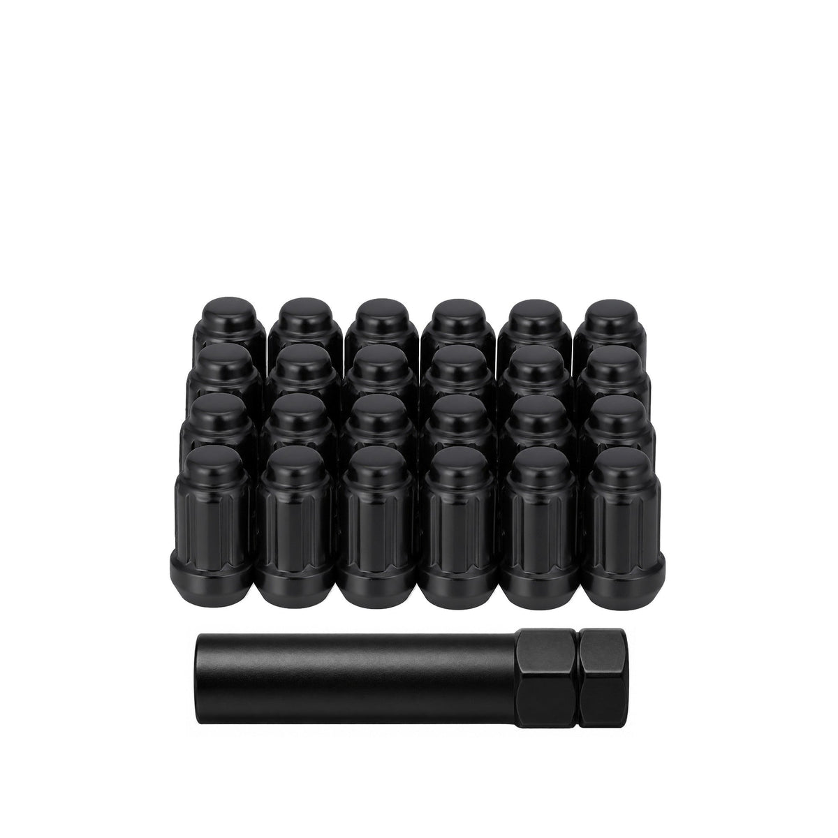 Sedona DPC55015SB 12mm x 1.50 Lock Style Lug Nuts - Black, Pack of 20 - Kelly Motorsports