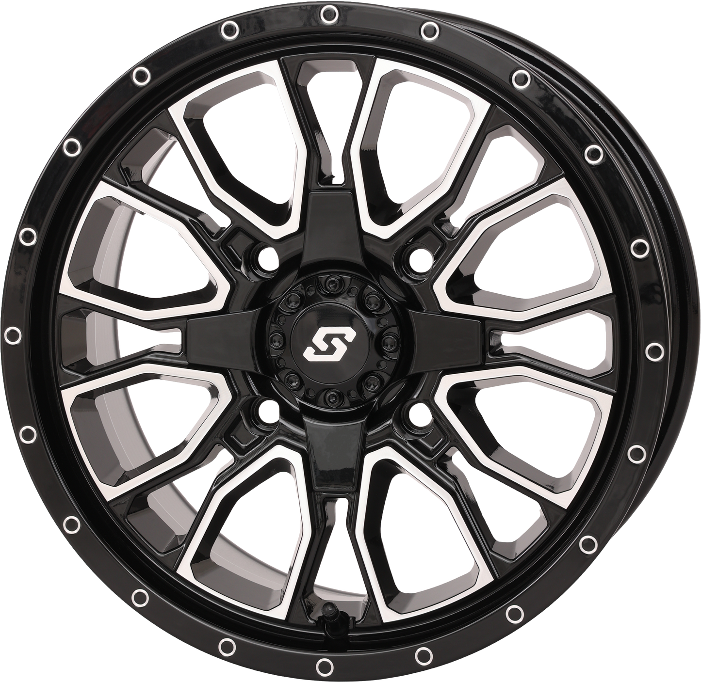 Sedona Fusion DD Wheel 15x7 - 5+2 Offset, Gloss Black/Machined Finish - Kelly Motorsports