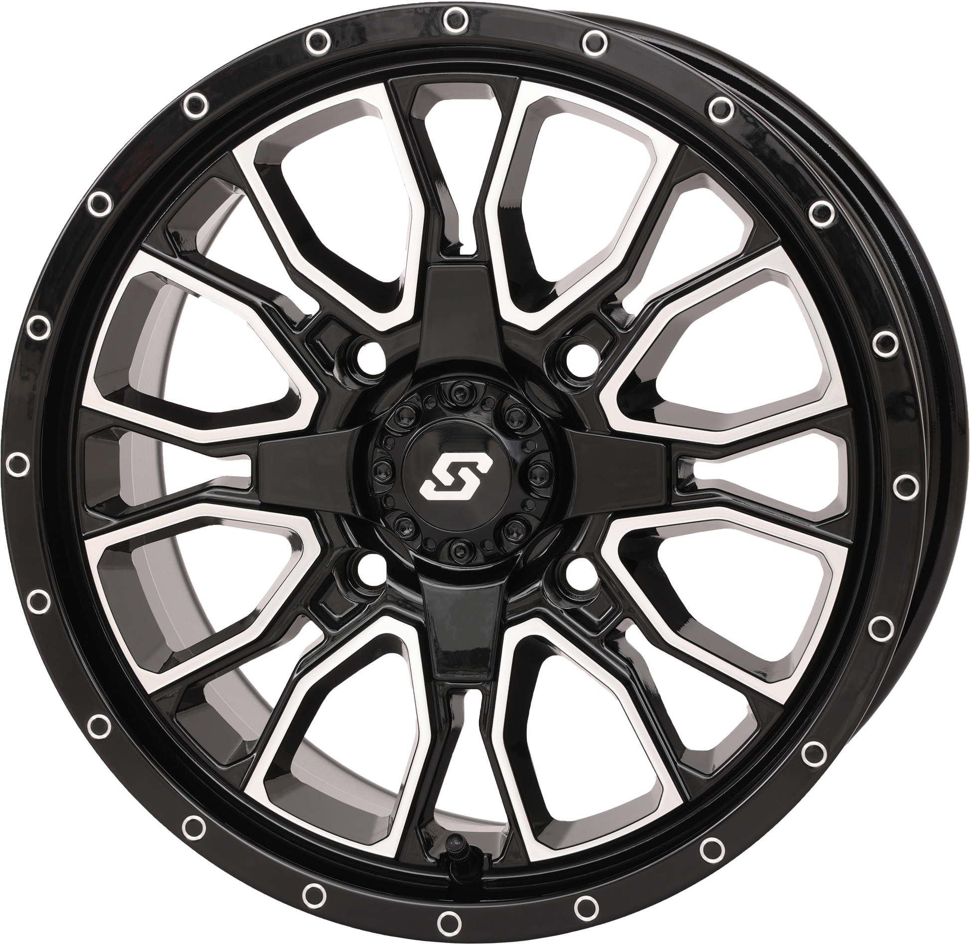Sedona Fusion DD Wheel 15x7 - 5+2 Offset, Gloss Black/Machined Finish - Kelly Motorsports