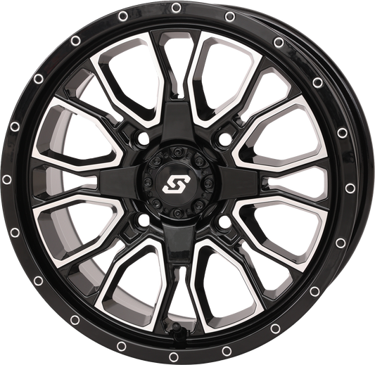 Sedona Fusion DD Wheel 15x7 - 5+2 Offset, Gloss Black/Machined Finish - Kelly Motorsports