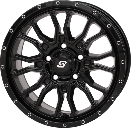 Sedona Fusion Wheel 15x7 Dual - Drilled Gloss Black with X Spoke Design - Kelly Motorsports