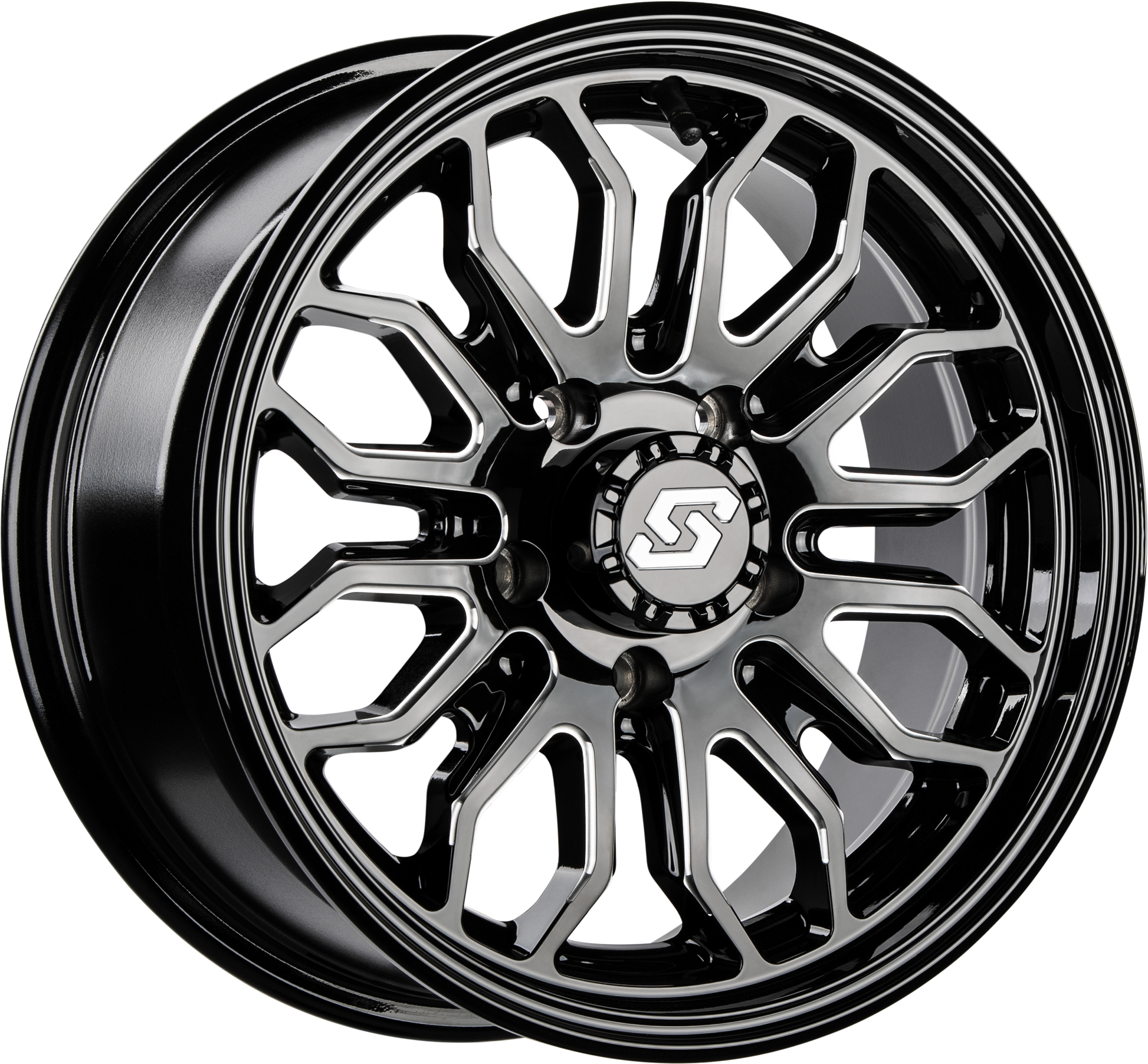 Sedona Onyx Wheel 14x7 4/156 +10mm Black Machined - Stylish Off - Road Performance - Kelly Motorsports