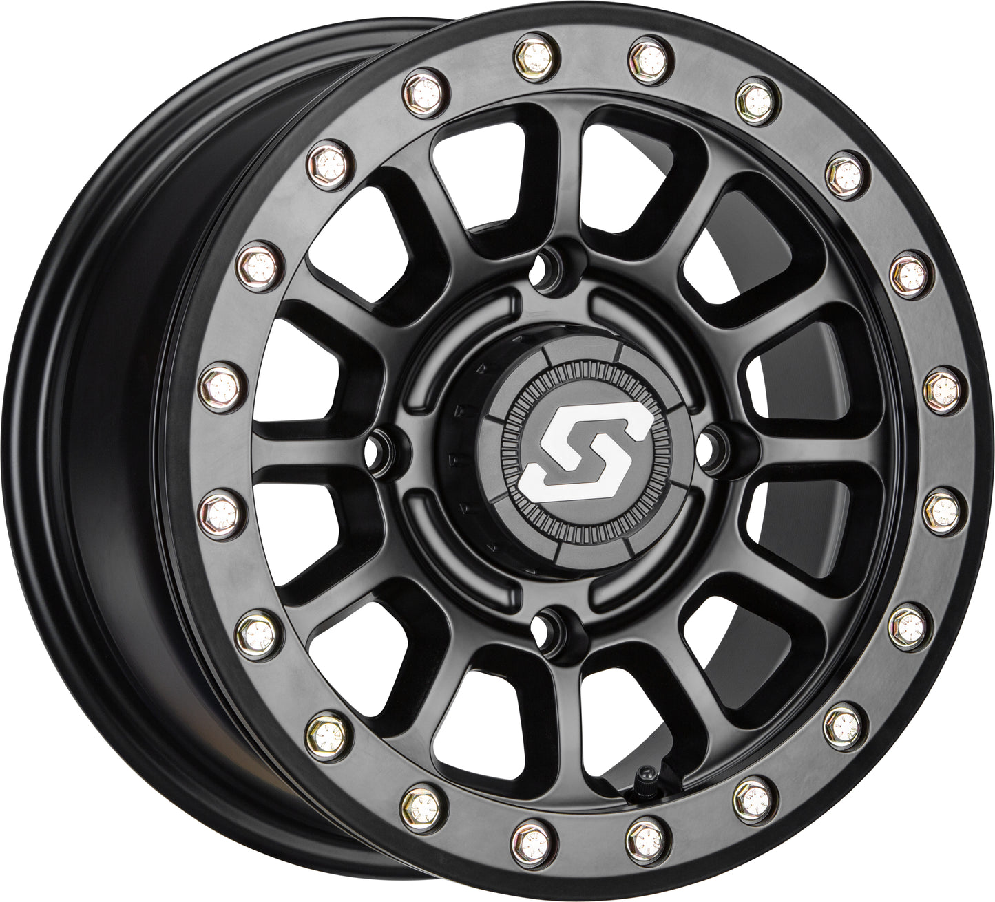 Sedona Sano Beadlock Wheel 15x7 - 4/156 Bolt Pattern, 5+2 Offset, Black - Kelly Motorsports