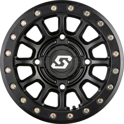 Sedona Sano Beadlock Wheel 15x7 - Black for ATV/UTV - Part Number A21B - 57037+10S - Kelly Motorsports