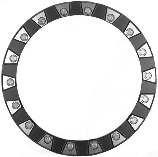 Sedona SBL - 14M - A72 - Ring - 18 Split 6 Replacement Belt Loop Ring, 14 Inch Black and Machined Finish - Kelly Motorsports
