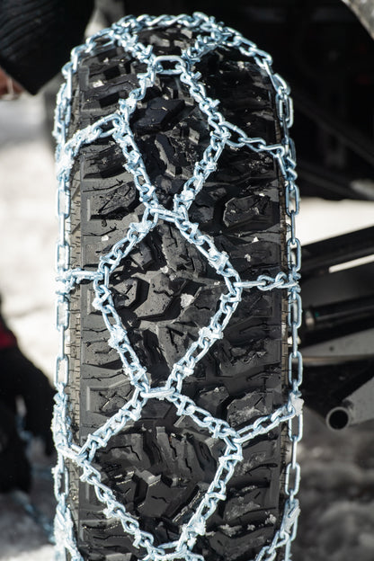 Sedona SC "30" Diamond V Bar Snow Chains – 30 Inch with Ultra - Traction V - Bar Cleats - Kelly Motorsports