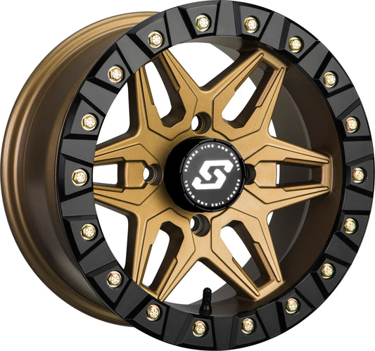 Sedona Split 6 Beadlock Wheel 14x7 Inch Bronze - Heavy Duty ATV/UTV Performance Wheel - Kelly Motorsports