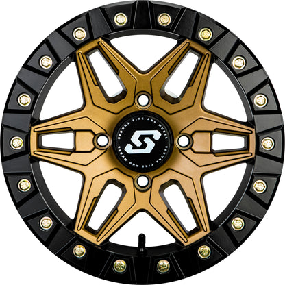 Sedona Split 6 Beadlock Wheel 14x7 inches - Bronze Finish, Part A72BZ - 47037 - 52S - Kelly Motorsports
