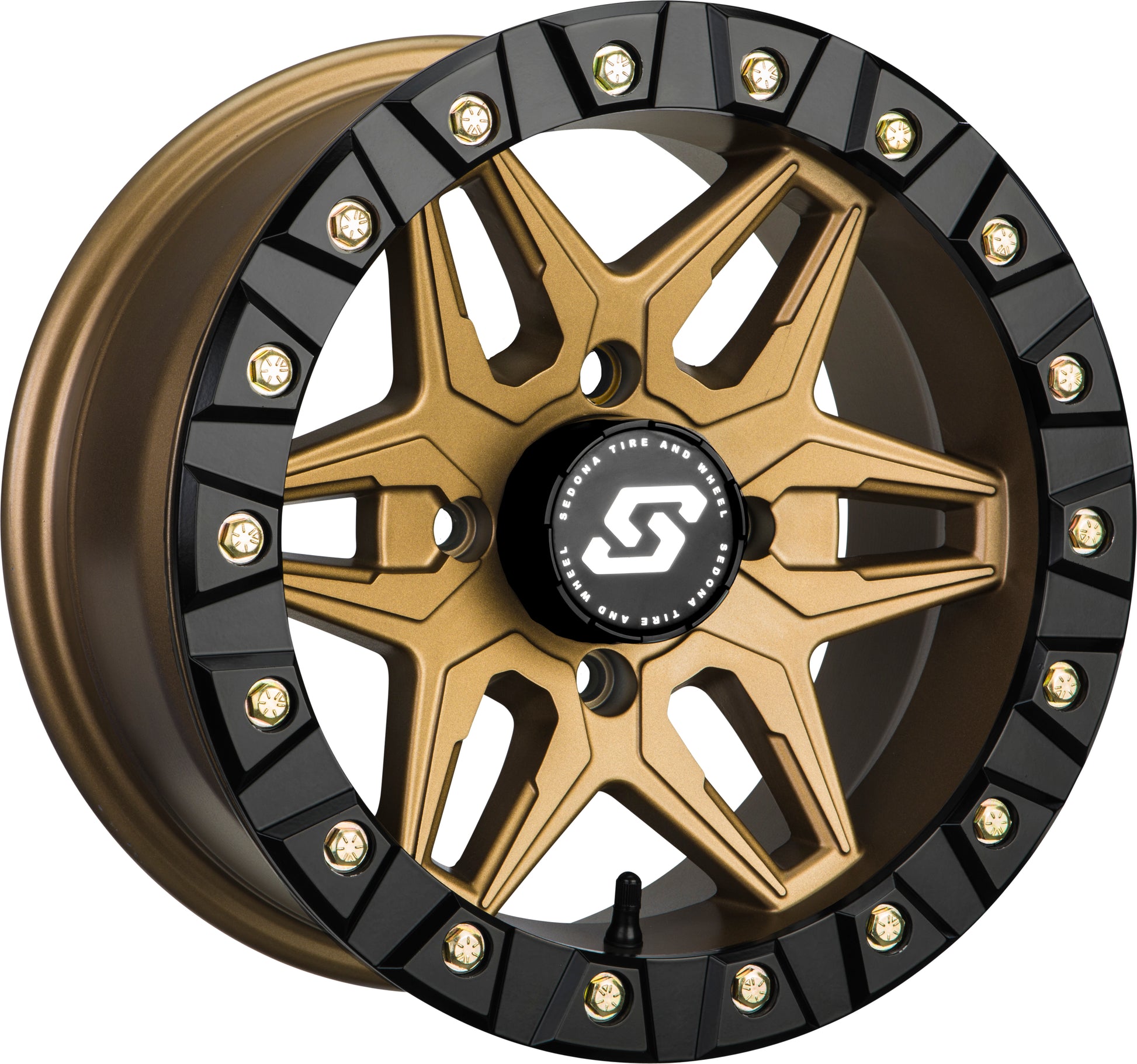 Sedona Split 6 Beadlock Wheel 14x7 Inches - Bronze Finish with Performance - Driven Design - Kelly Motorsports