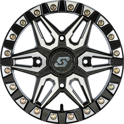 Sedona Split 6 Beadlock Wheel 15x6 4/137 5+1 (38mm) Black/Machined – Performance ATV/UTV Wheel - Kelly Motorsports