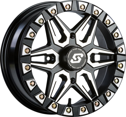 Sedona Split 6 Beadlock Wheel 15x6 4/137 5+1 (38mm) Black/Machined – Performance ATV/UTV Wheel - Kelly Motorsports