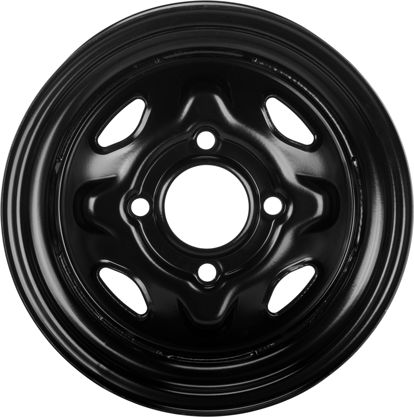 Sedona Steel 12x7 Wheel with 4/110 Bolt Pattern and Black Finish - Part 570 - 9003 - Kelly Motorsports