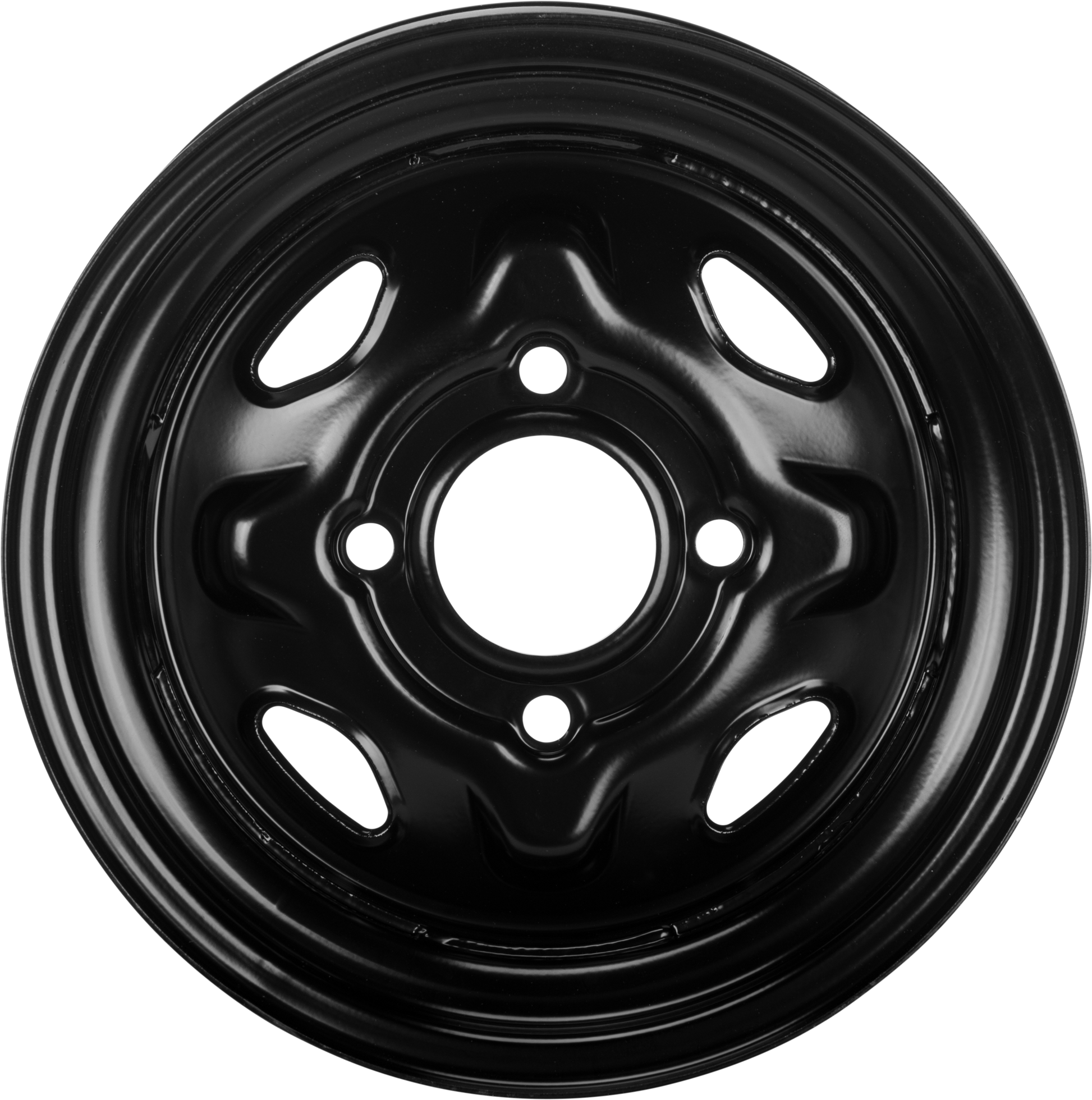 Sedona Steel 12x7 Wheel with 4/110 Bolt Pattern and Black Finish - Part 570 - 9003 - Kelly Motorsports