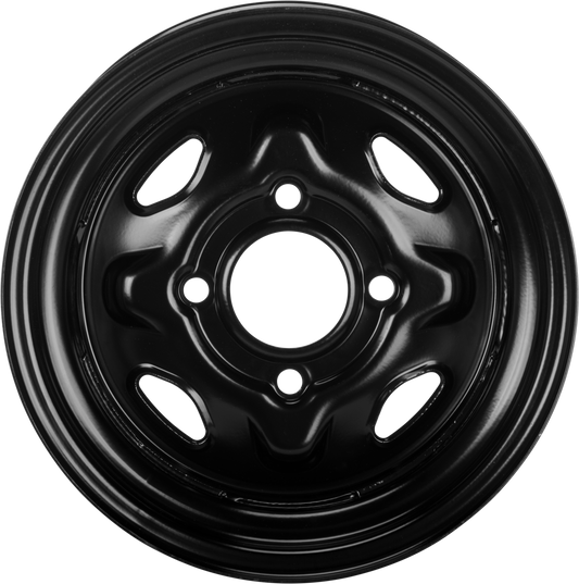 Sedona Steel 12x7 Wheel with 4/110 Bolt Pattern and Black Finish - Part 570 - 9003 - Kelly Motorsports