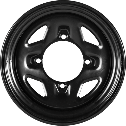 Sedona Steel 14x7 4/156 4+3 Black Wheel - Part Number 570 - 9007 - Kelly Motorsports