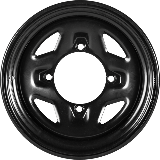 Sedona Steel 14x7 4/156 4+3 Black Wheel - Part Number 570 - 9007 - Kelly Motorsports