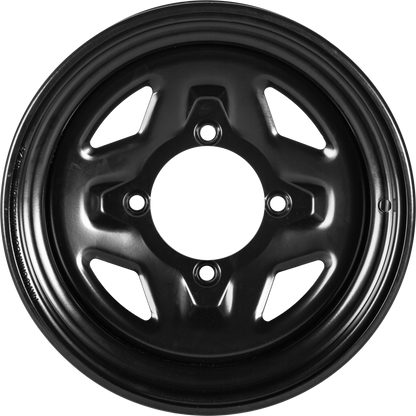 Sedona Steel 14x7 Wheel with 4/137 Bolt Pattern and 4+3 Offset - Black Finish - Kelly Motorsports