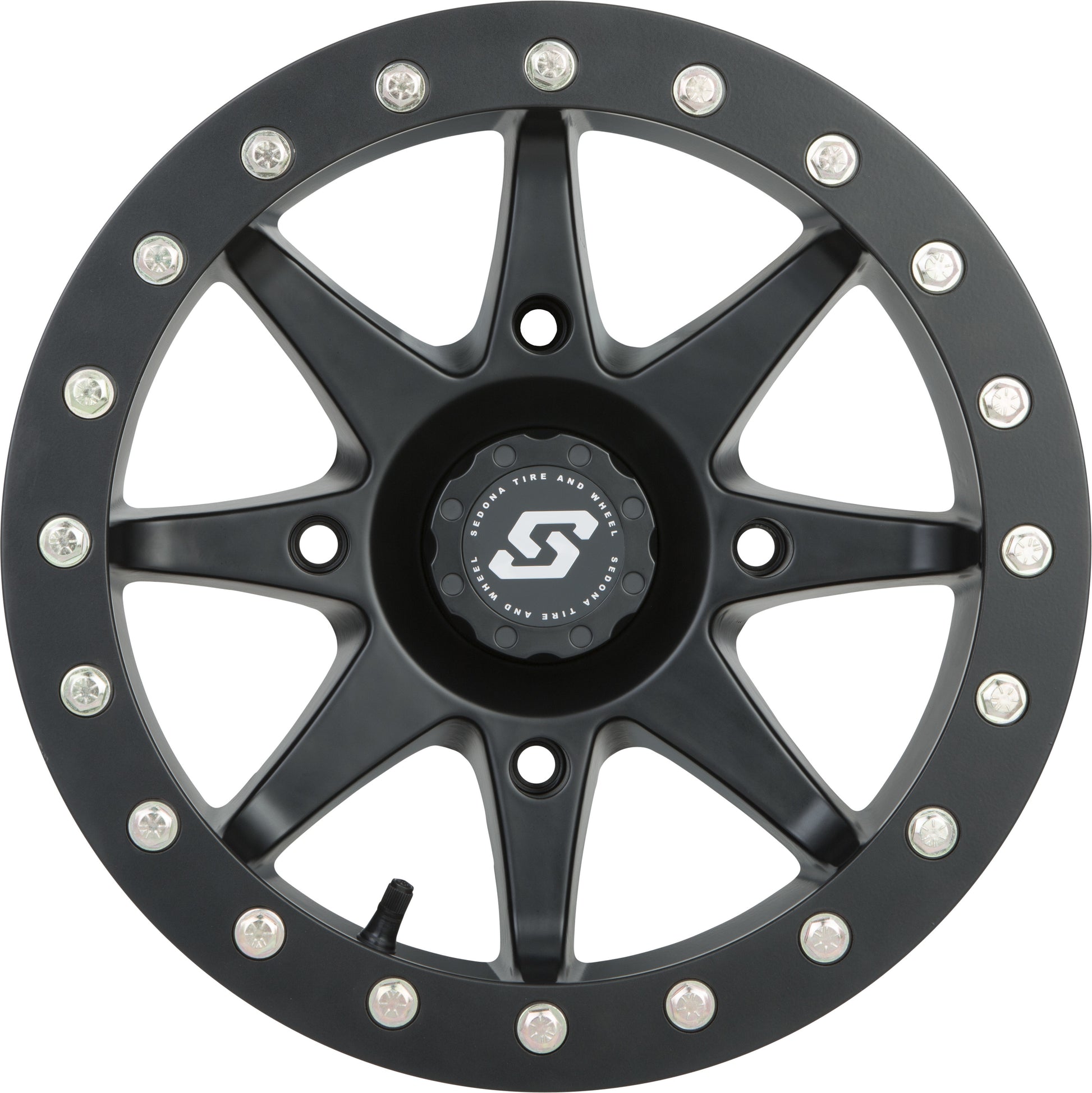 Sedona Storm Beadlock Wheel 14x7 Inches for ATV/UTV - Black - Kelly Motorsports
