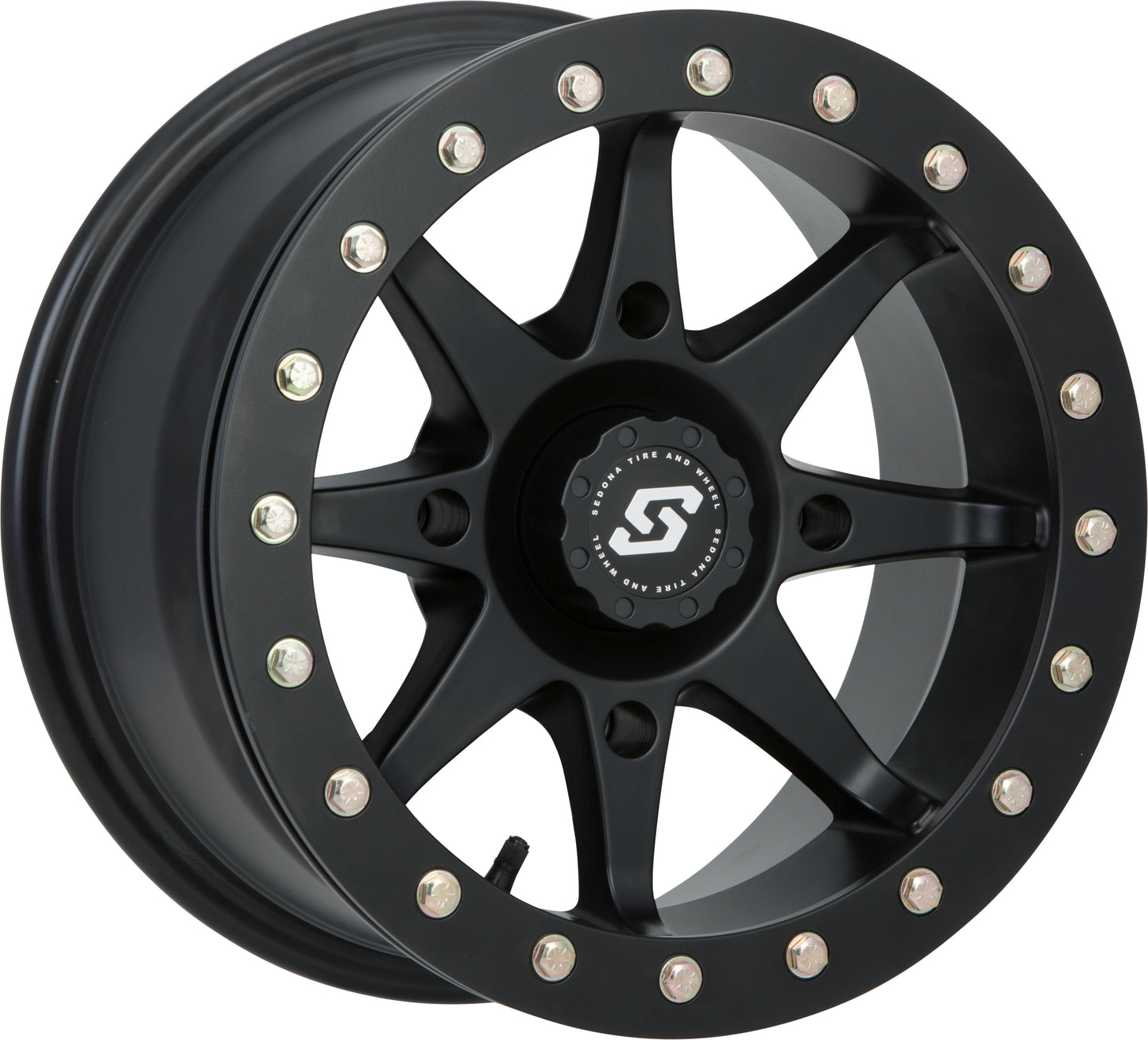 Sedona Storm Beadlock Wheel 14x7 Inches for ATV/UTV - Black - Kelly Motorsports