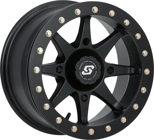 Sedona Storm Beadlock Wheel 14x7 Inches for ATV/UTV - Black - Kelly Motorsports
