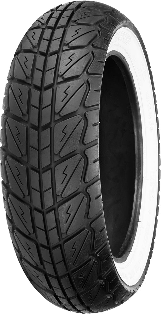 Shinko 87 - 4263 Tire 723 Series Rear White Wall 130/70 - 12 62P Bias Tire for Scooters - Kelly Motorsports