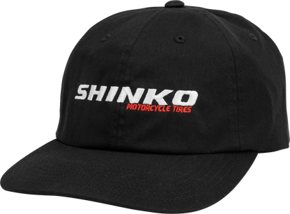 Shinko Black Dad Hat - Classic Snapback with Adjustable Fit - Kelly Motorsports