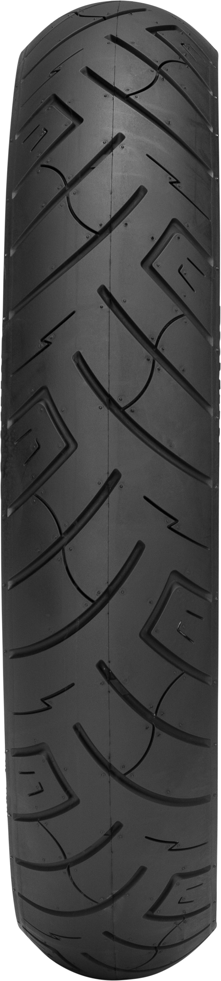 Shinko Tire 87 - 4584 Cruiser Heavy Duty Front with White Sidewalls – 120/70 - 21 68V Bias Belted for Yamaha V - Twin and Cruiser Models - Kelly Motorsports