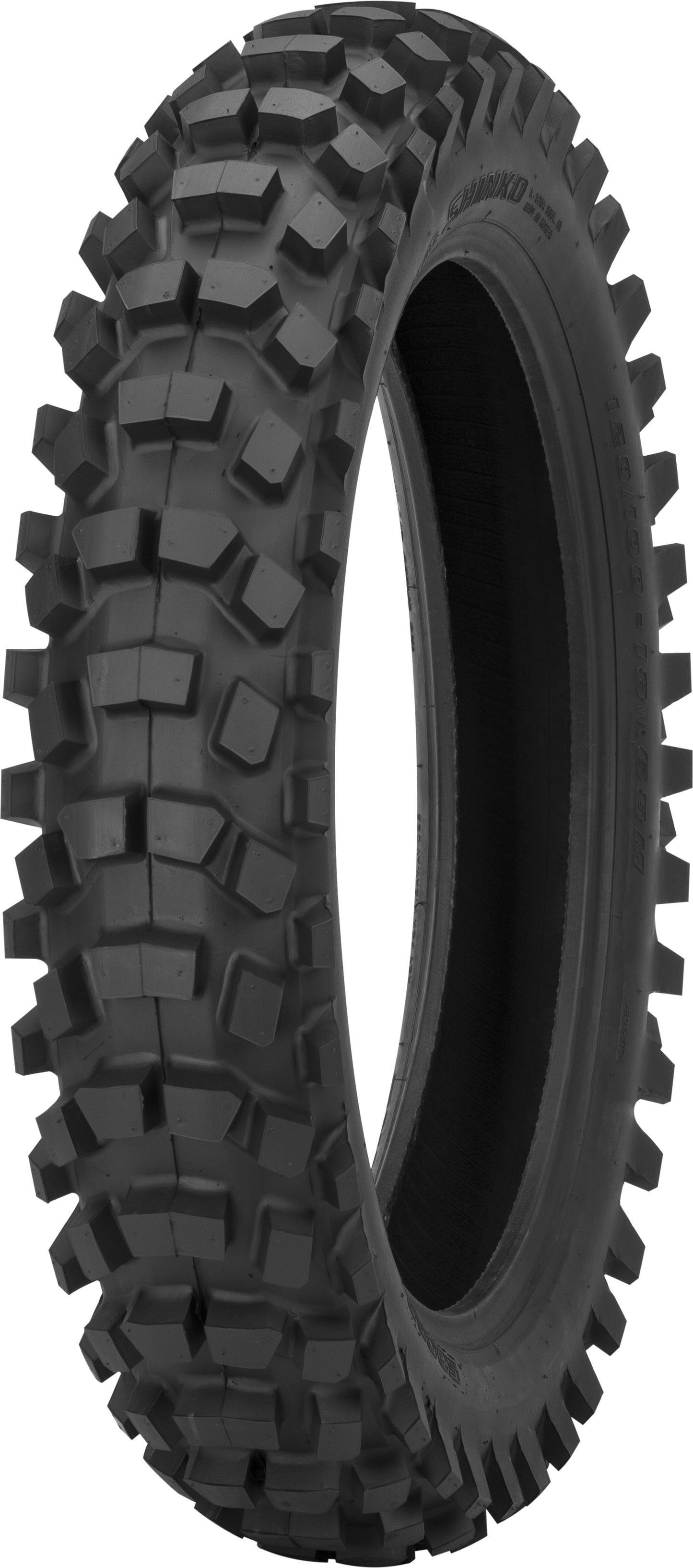Shinko Tire R520dc Series Rear 120/100 - 18 M/C 68M Tt for Intermediate and Hard Terrain - Kelly Motorsports
