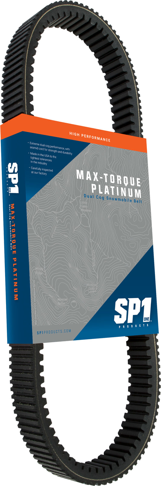 SP1 Max Torque Platinum Belt 46 1/8" x 1 7/16" for High - Power Snowmobiles - Kelly Motorsports