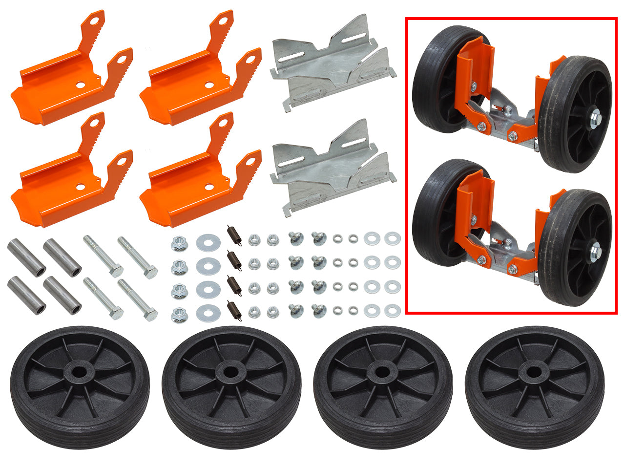 SP1 Ski Wheels Dolly Set PR (Part No. SC - 12015) for Easy Transport and Storage - Kelly Motorsports