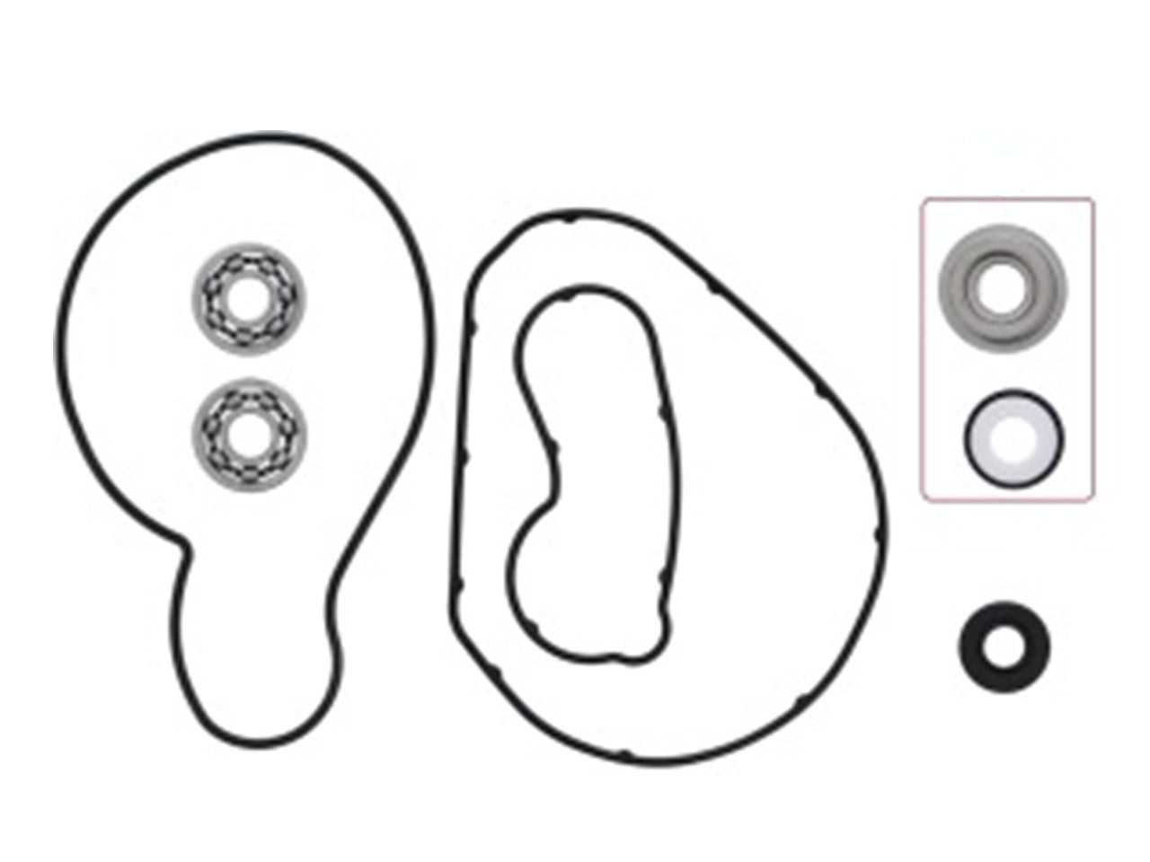 SP1 Water Pump Repair Kit for Arctic Cat and Yamaha Models – Part Number 10 - 721317 - Kelly Motorsports