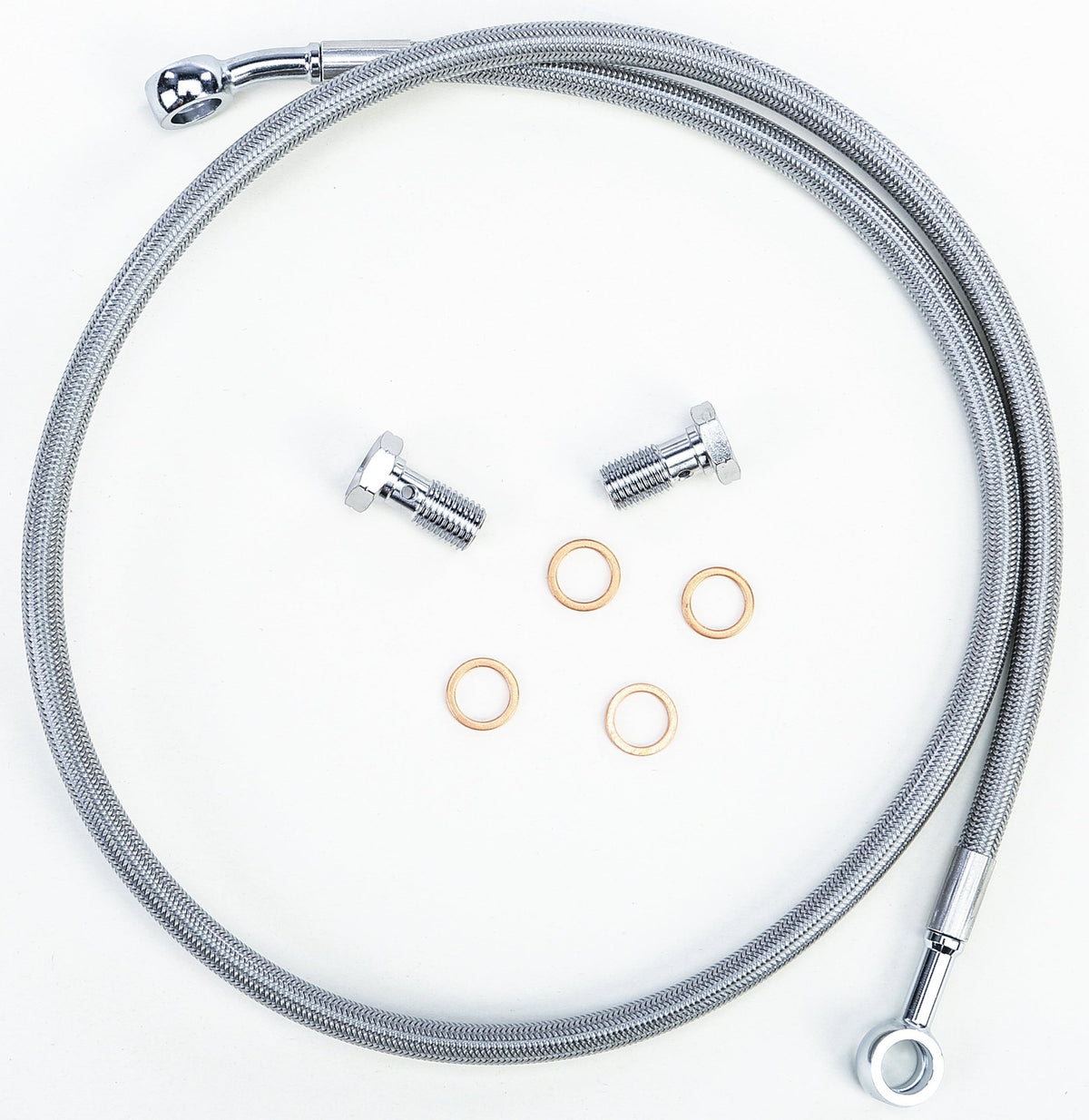 Streamline Universal Braided Stainless Steel Brake Line w/Banjo Fittings - Kelly Motorsports
