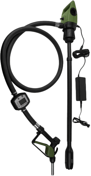 TERA PUMP Tredrumt M Telescopic Metered Electric Drum Pump - 110V to 20V DC Adapter, 7.1 GPM Flow Rate - Kelly Motorsports