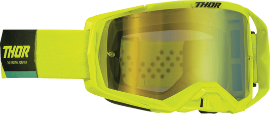 THOR Activate Goggle - Acid/Black with Lime Mirror Lens (Part No. 2601-2791) - Kelly Motorsports