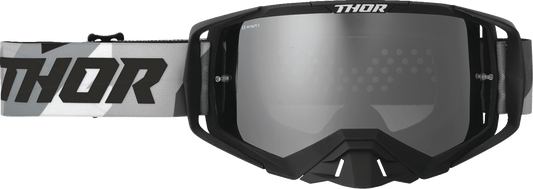 THOR Activate Goggle - Brave Black Camo with Silver Mirror Lens (Part No. 2601-3701) - Kelly Motorsports