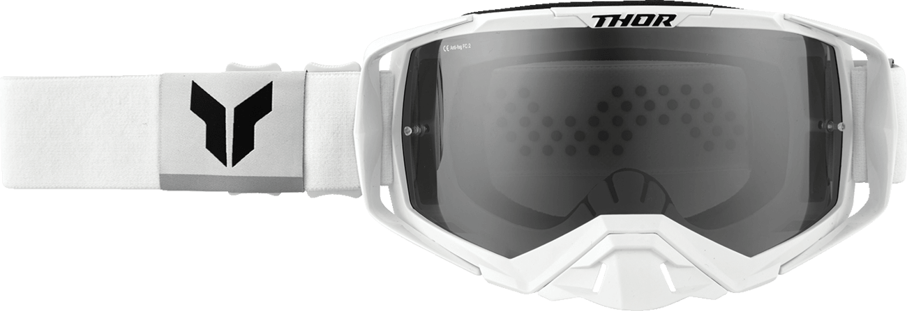 THOR Activate Goggle - Iconic White with Silver Mirror Lens - Part No. 2601-3705 - Kelly Motorsports