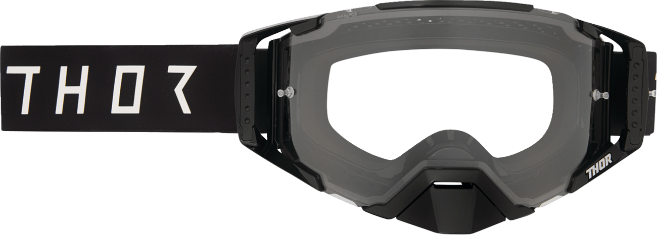 THOR Ascend LTD Goggle Synth Black with Clear Lens – Part No. 2601-4018 - Kelly Motorsports