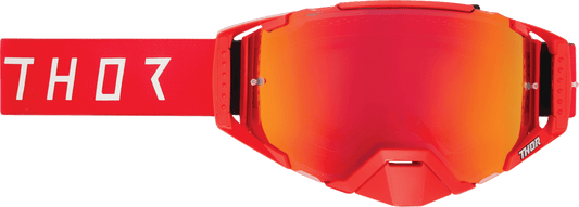 THOR Ascend LTD Goggle - Synth Red with Red Mirror Lens (Part 26014024) - Kelly Motorsports