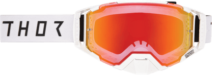 THOR Ascend LTD Goggle Synth White with Lemon/Red-Orange Mirror Lens - Part 26014025 - Kelly Motorsports