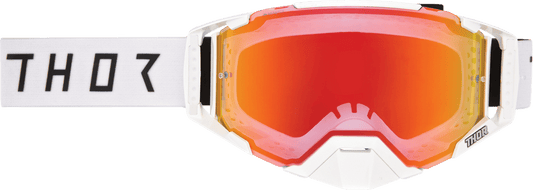 THOR Ascend LTD Goggle Synth White with Lemon/Red-Orange Mirror Lens - Part 26014025 - Kelly Motorsports