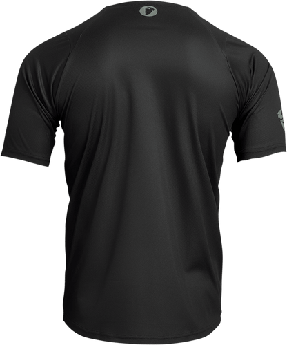 THOR Assist Caliber Short-Sleeve Jersey - Black, Large - MTB & e-MTB Performance - Kelly Motorsports