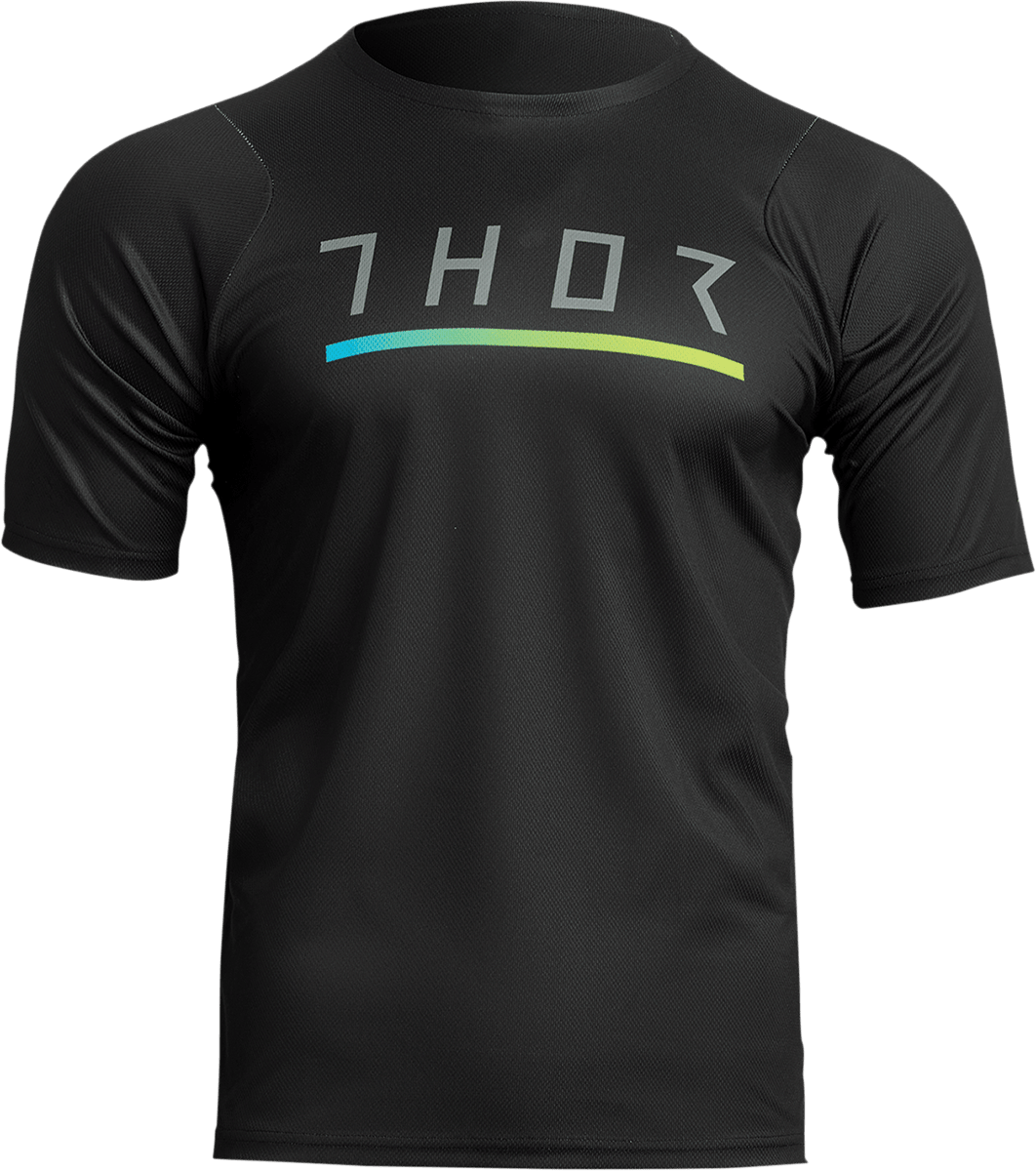 THOR Assist Caliber Short-Sleeve Jersey - Black - XS | MTB & e-MTB Performance - Kelly Motorsports