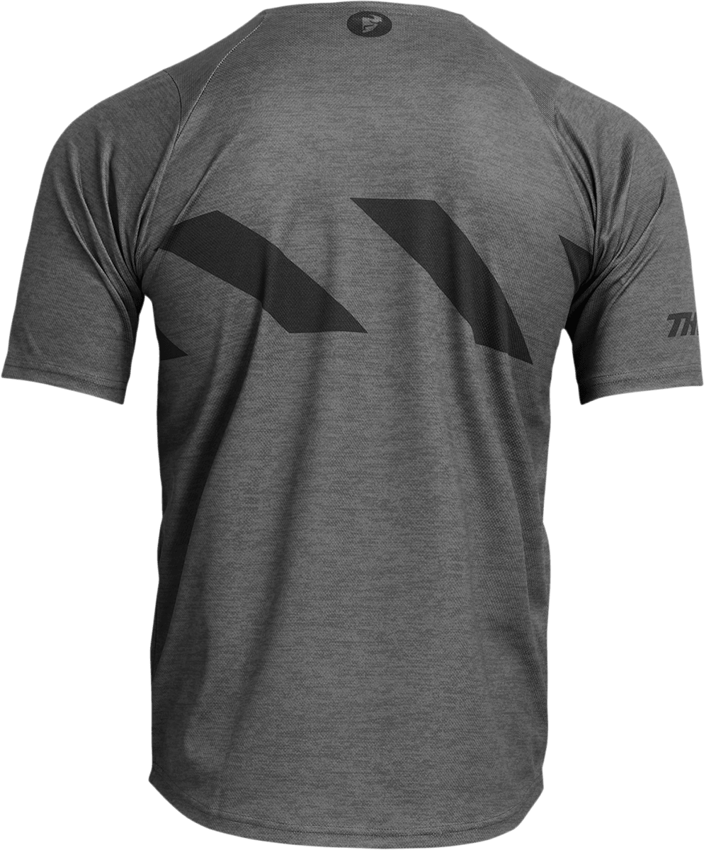 THOR Assist Hazard Short-Sleeve Jersey - Charcoal/Heather, XS - MTB & e-MTB Performance - Kelly Motorsports