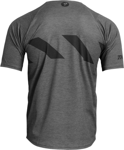 THOR Assist Hazard Short-Sleeve Jersey - Charcoal/Heather, XS - MTB & e-MTB Performance - Kelly Motorsports