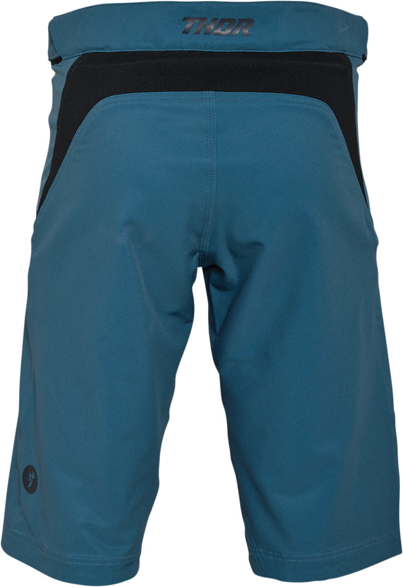 THOR Assist MTB Shorts - Teal US 28 with Motocross - Inspired Design and Active Fit - Kelly Motorsports