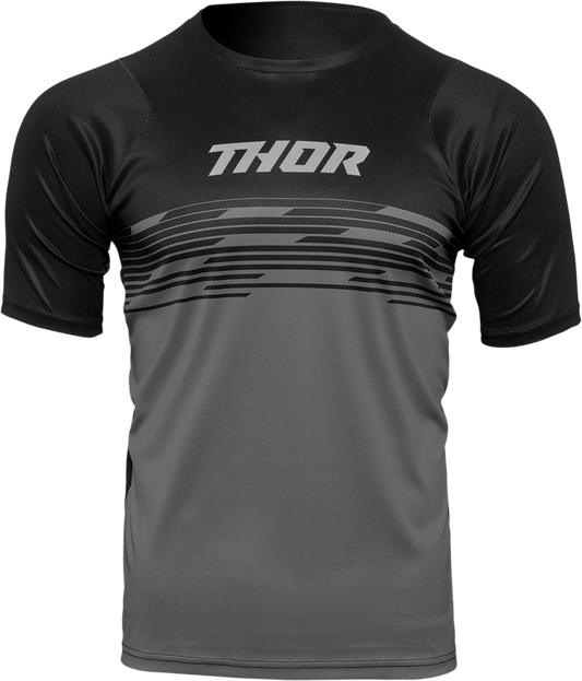 THOR Assist Shiver Short-Sleeve Jersey - Black/Gray - Medium 5120-0170 - Kelly Motorsports