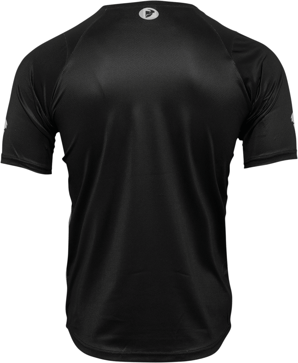 THOR Assist Shiver Short-Sleeve MTB Jersey - Black/Gray, Part Number 5120-0168 - Kelly Motorsports
