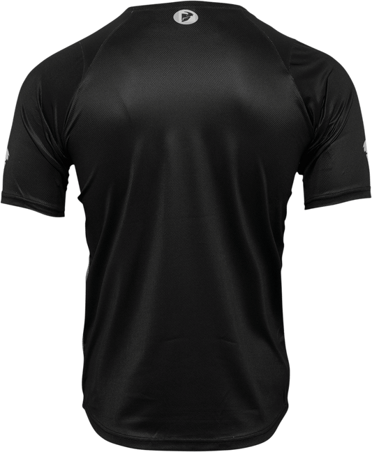 THOR Assist Shiver Short-Sleeve MTB Jersey - Black/Gray, Part Number 5120-0168 - Kelly Motorsports