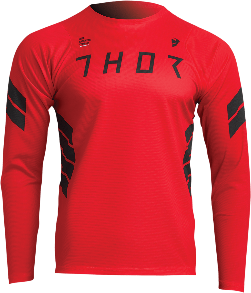 THOR Assist Sting Long-Sleeve Jersey - Red - XS | MTB & e-MTB Performance Gear - Kelly Motorsports