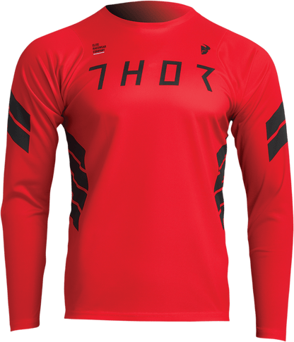 THOR Assist Sting Long-Sleeve Jersey - Red - XS | MTB & e-MTB Performance Gear - Kelly Motorsports